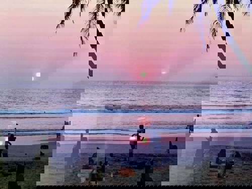 A Kerala sunset he will never forget.