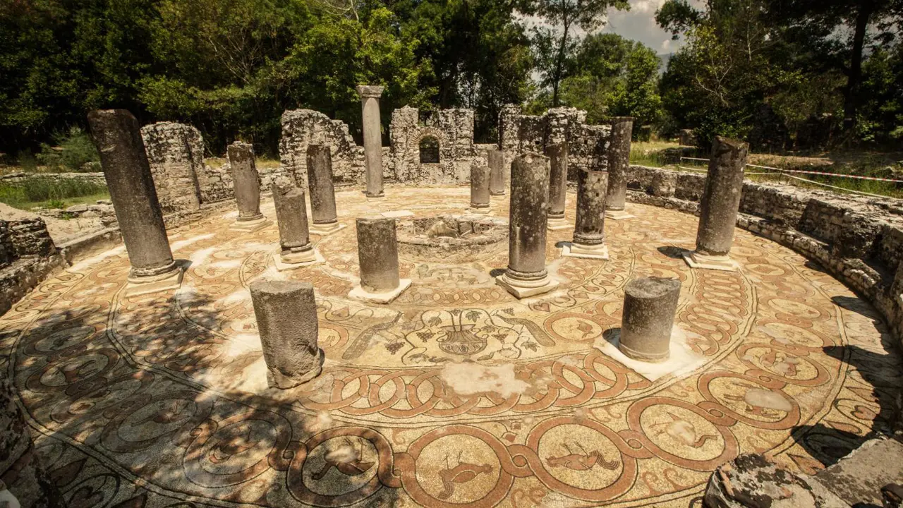  Mosaic at the Ancient Baptistery, Butrint