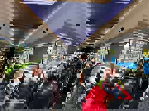 Our happy customers prepare for the long, scenic journey ahead!