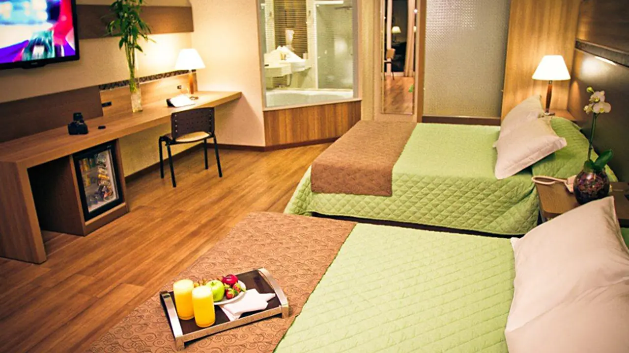 A double suite at Recanto Cataratas resort, Iguazú Falls 