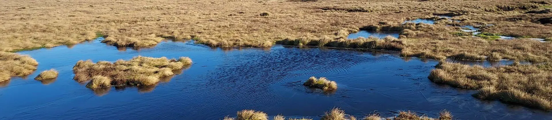 Peat Bund In Gully North Stainmore Cumbria January 2022 4
