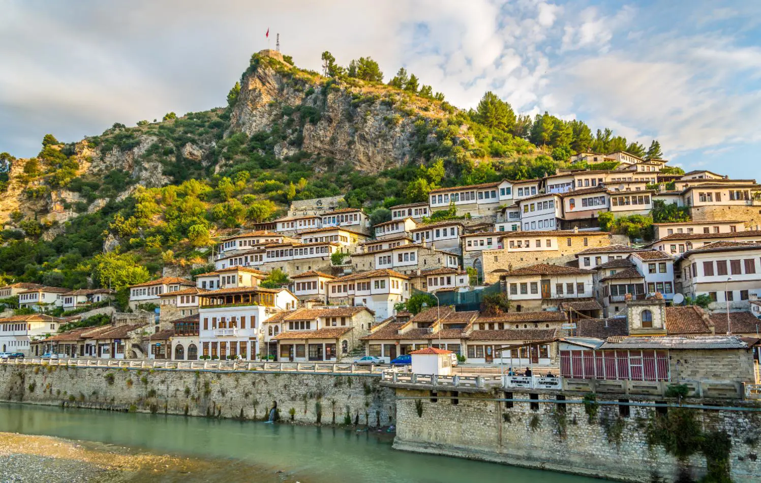 Berat, 'City of a Thousand Windows' in central Albania