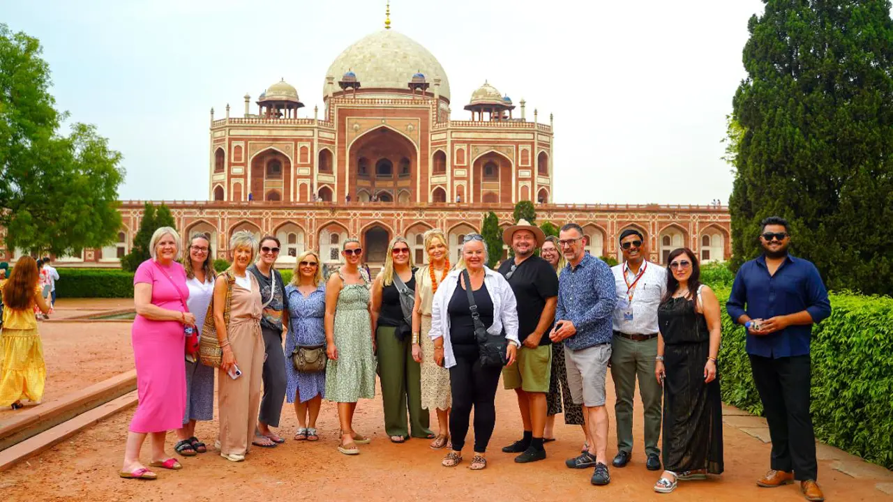 Newmarket Holidays tour group and guide, Taj Mahal, Agra