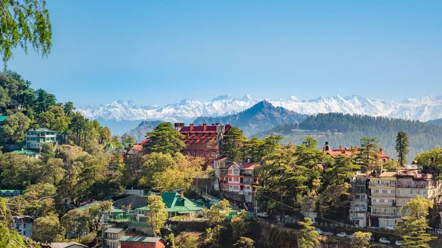 Panoramic view of Shimla