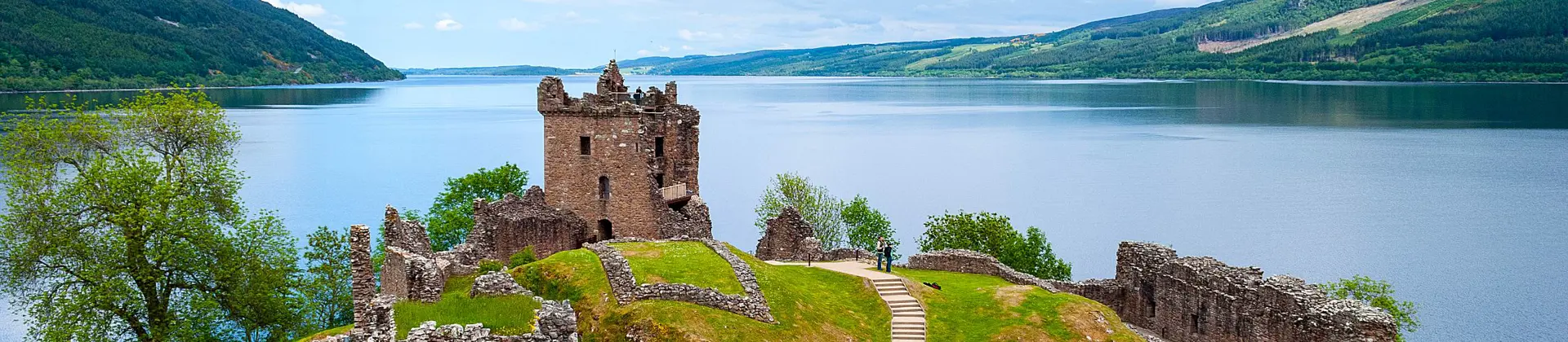 View of Urquhart Castle And Loch Ness