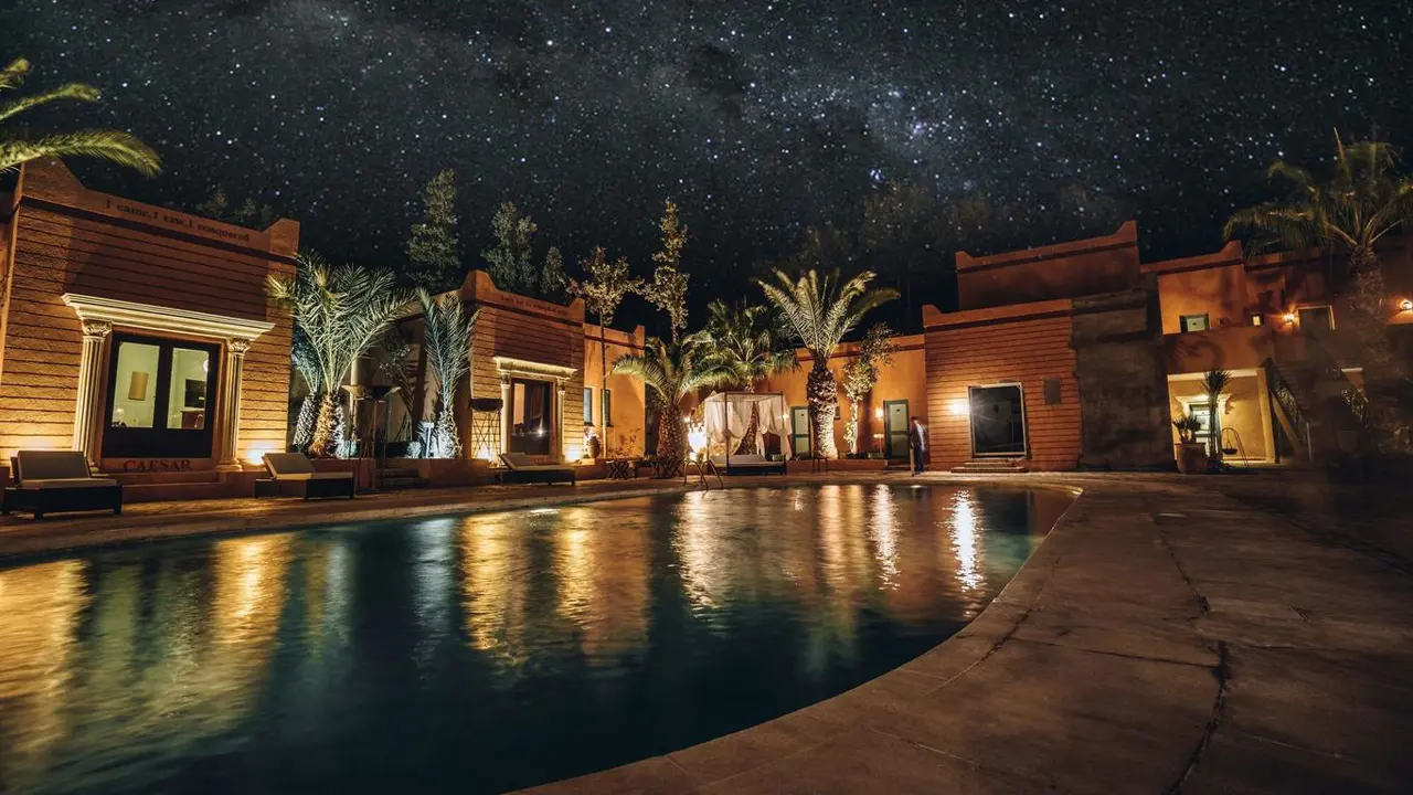 Hotel Oscar, Ouarzazate Pool Night