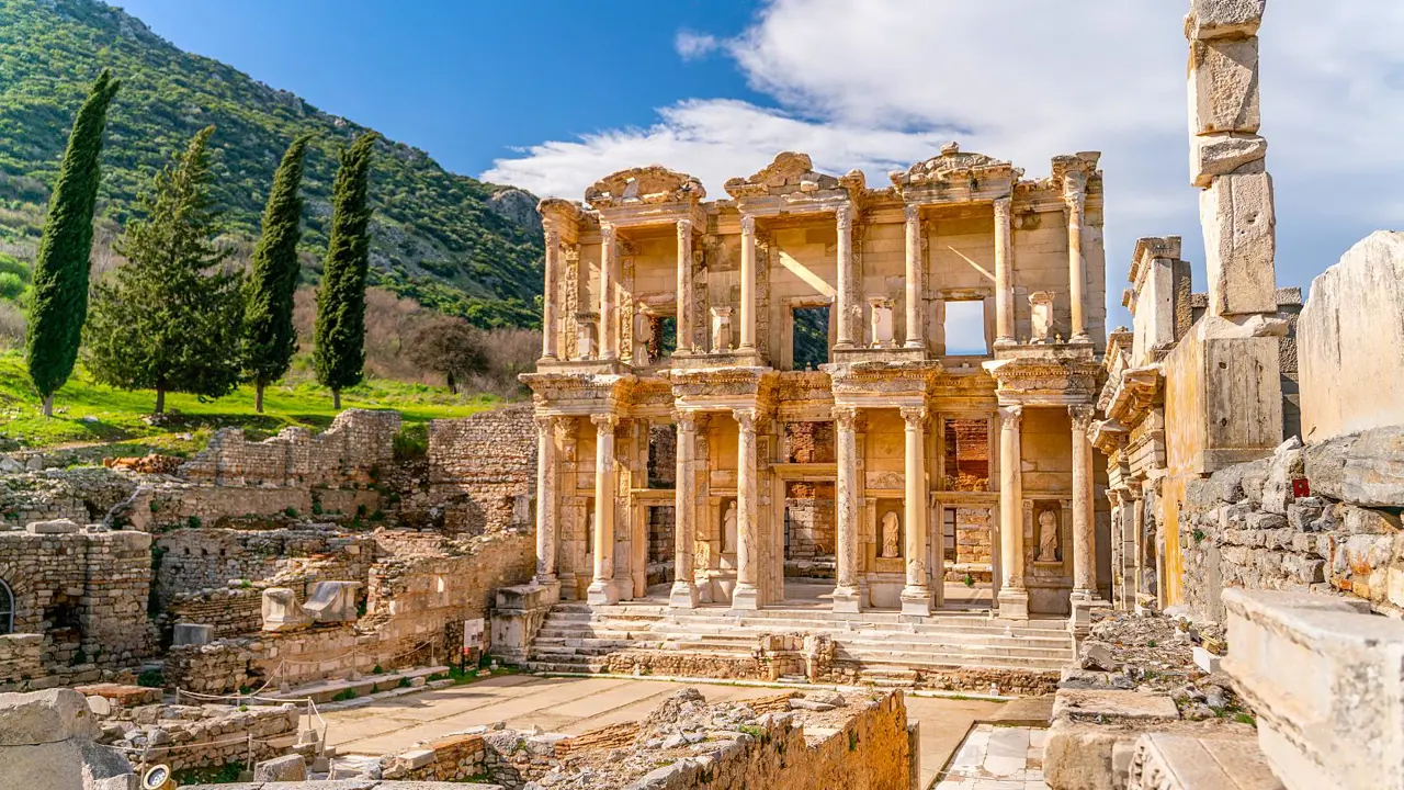 Celsus Library In Ephesus, Selcuk, Izmir, Turkey