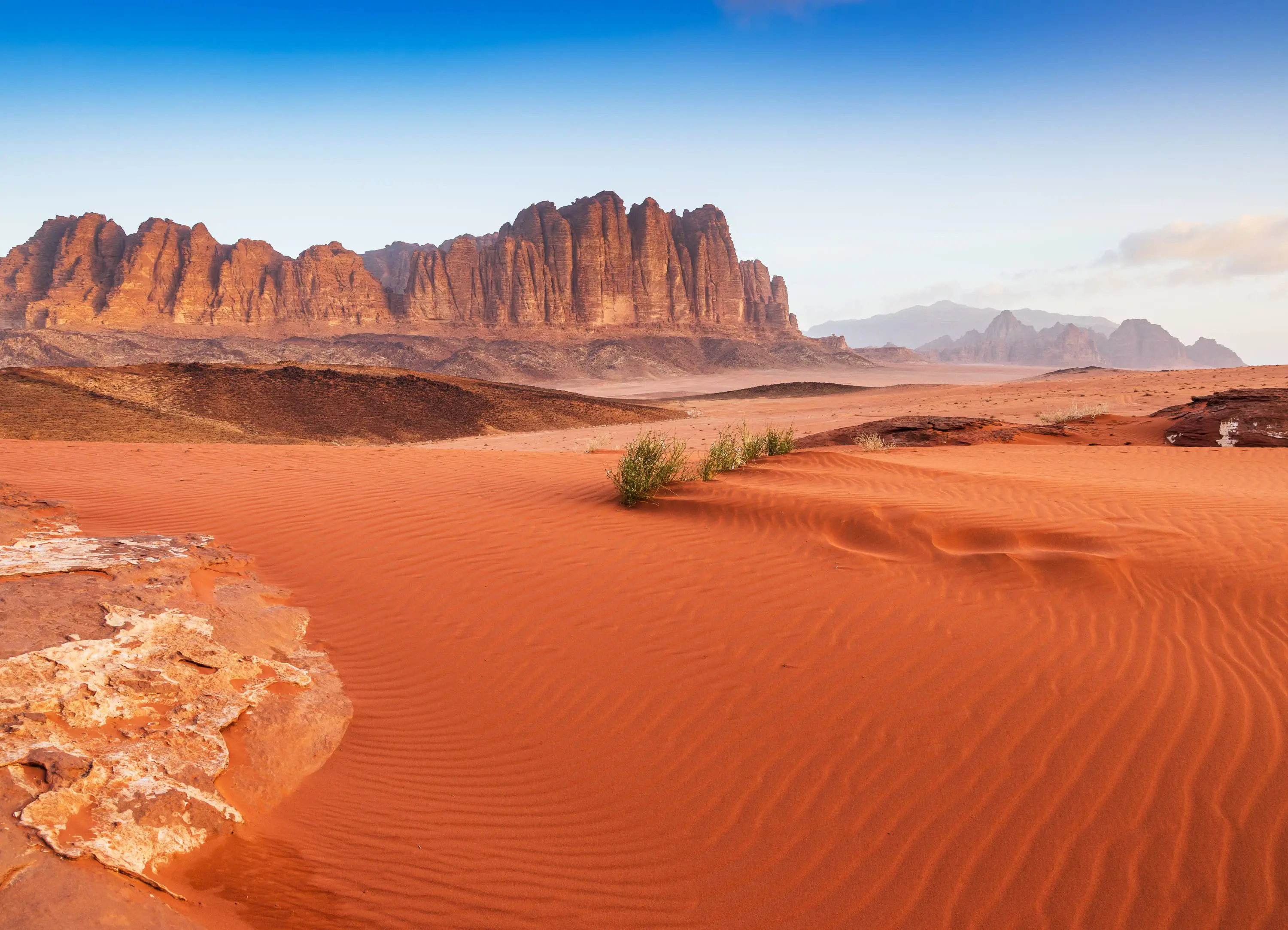 Wadi Rum Desert landscape in Jordan